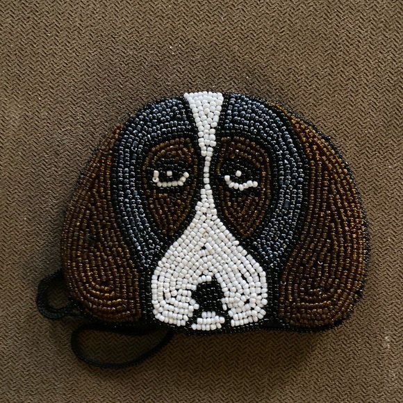 Handbags - Cute beaded Puppy Wristlet